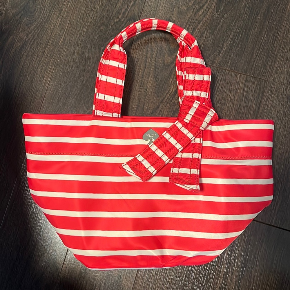 New Kate Spade Small Tote Bag - Classic Stripe